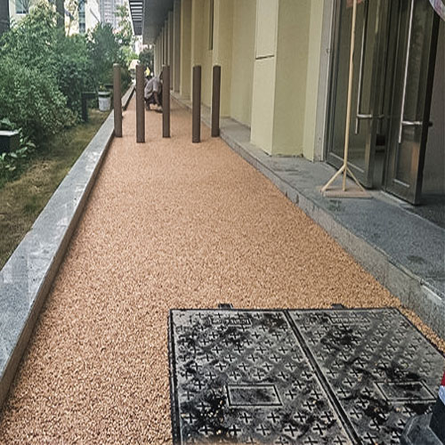 商場走廊防滑地坪路面鋪設(shè)