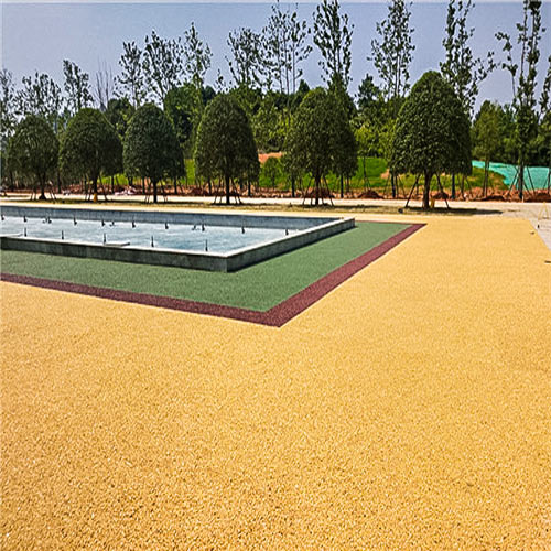 噴泉池周邊彩色防滑透水路面