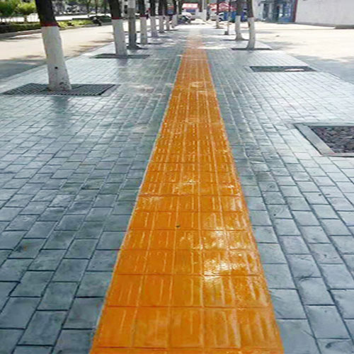 城市彩色盲道壓模地坪
